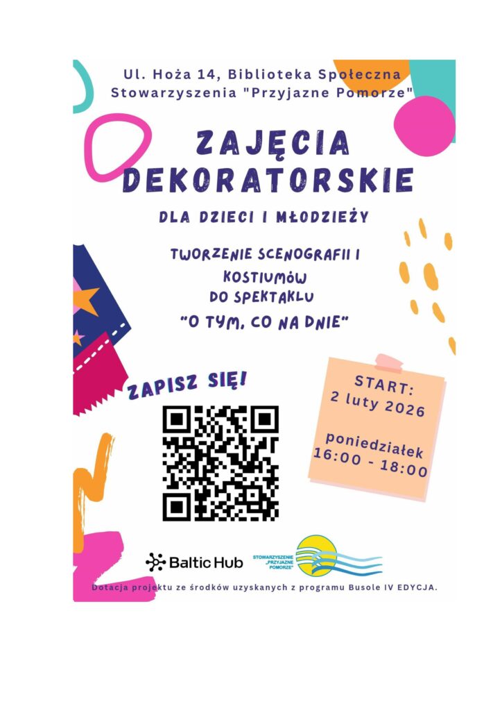 Plakat zajęcia dekoratorskie